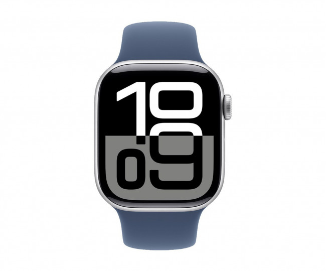 Apple Watch Series 10 GPS 42mm Silver Alu. Case w. Denim Sport Band - S/M (MWWA3) б/в